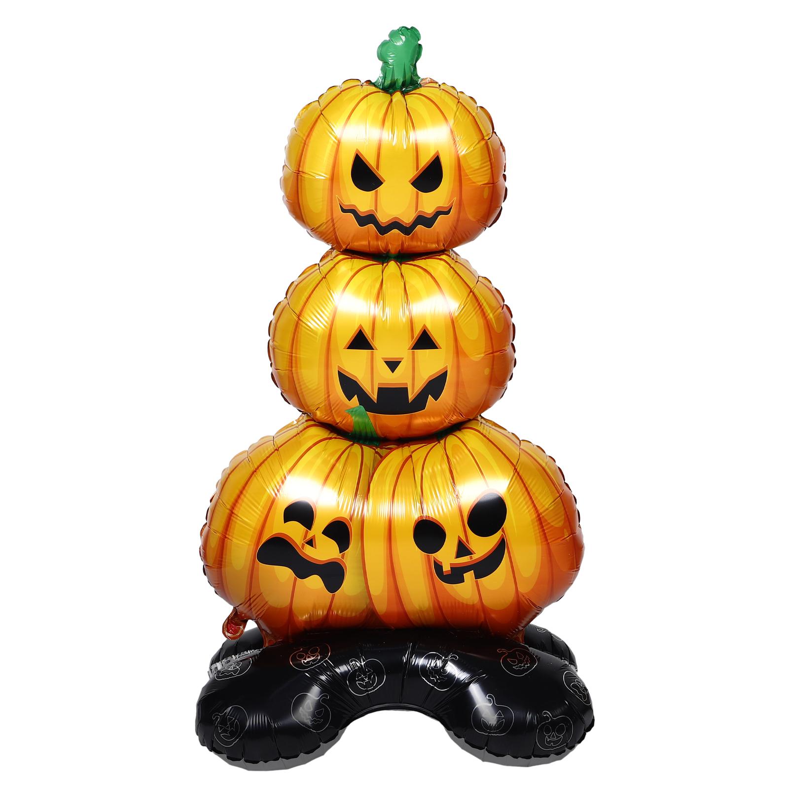 Scary Tombstone Foil Balloons Inflatable Halloween Yard Decorations Fall Bloody Spooky Tombstone Balloons For Outdoor Halloween