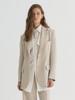 Etdemain Two-Button Tailored Single Blazer (Ivory)