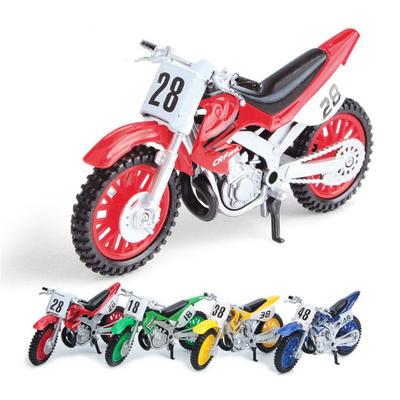 Off-road Zinc Zinc Alloy Motocross Toy Simulation Motorcycle Metal Toy Motorcycle Model Children Gift