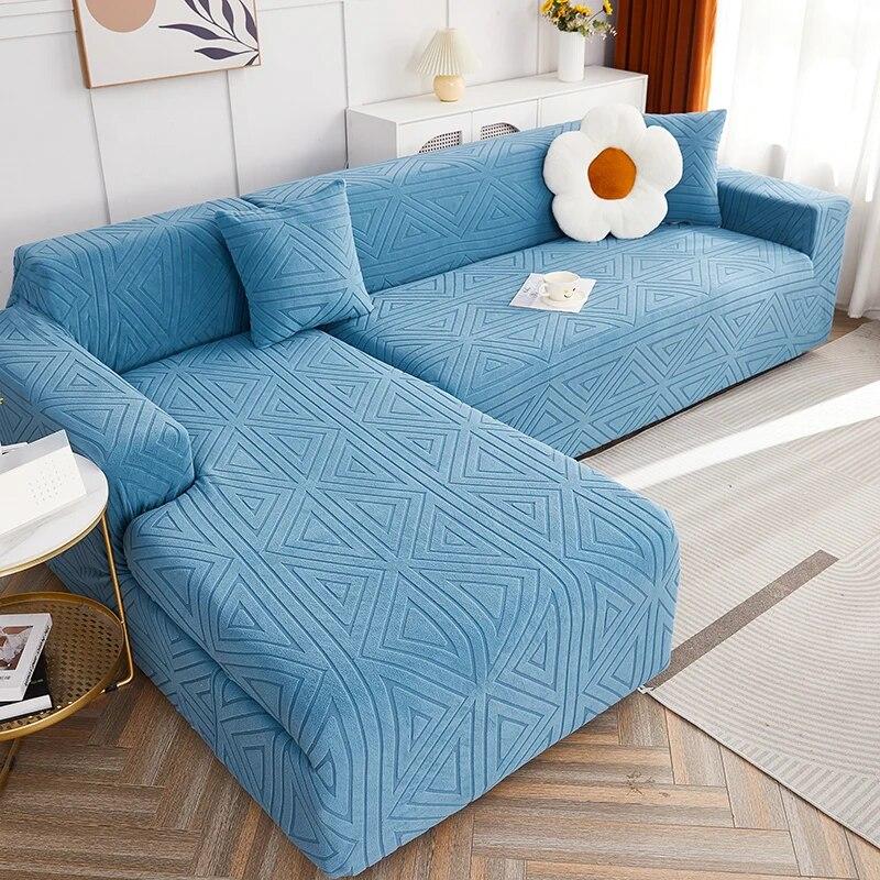 Elastisk sofatrekk til stue setetrekk justerbart sofatrekk L-formet sofatrekk møbelbeskytter hjemmedekor
