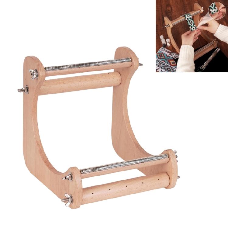 Ergonomischer Holzperlenwebrahmen Für Schmuckherstellung Webmaschine Mit Verstellbarem Basisdesign