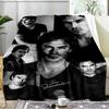 Coperta Morbida Damon Salvatore Romance in Flanella per Divano, Interno, Campeggio, Soggiorno, Ufficio, Sedia e Letto Morbido Regalo di Compleanno