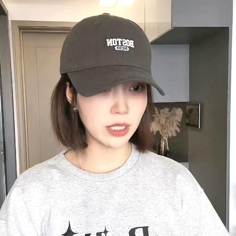 

Big head circumference baseball hat 2025 new autumn and winter soft top coffee color shows small face, suitable for square and round face cap Adjustable