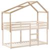 Kids  Bed Canopy 203 X 80.5 X 142 Cm Solid Pine Wood