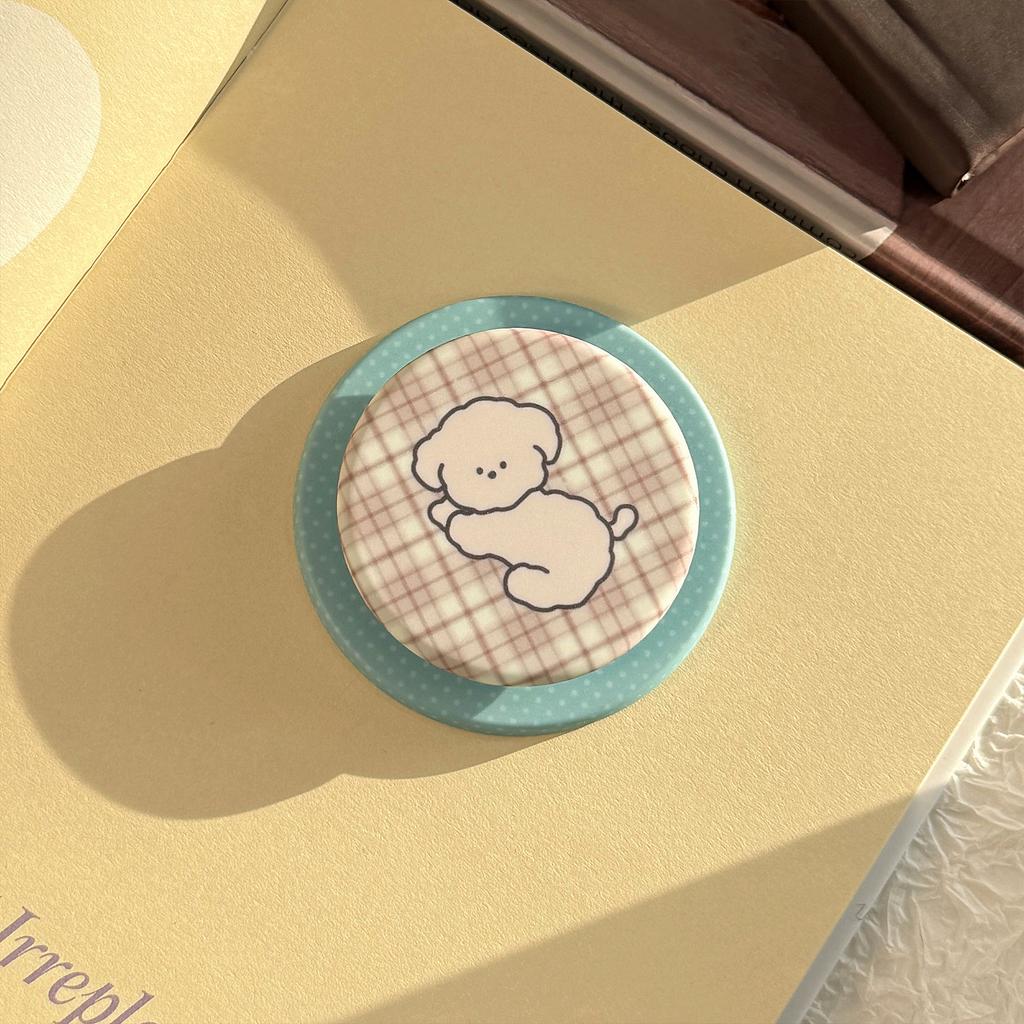 Suitable for puppies with contrasting color patterns Magsafe Magnetic stand, film phone airbag stand, retractable and portable cartoon design
