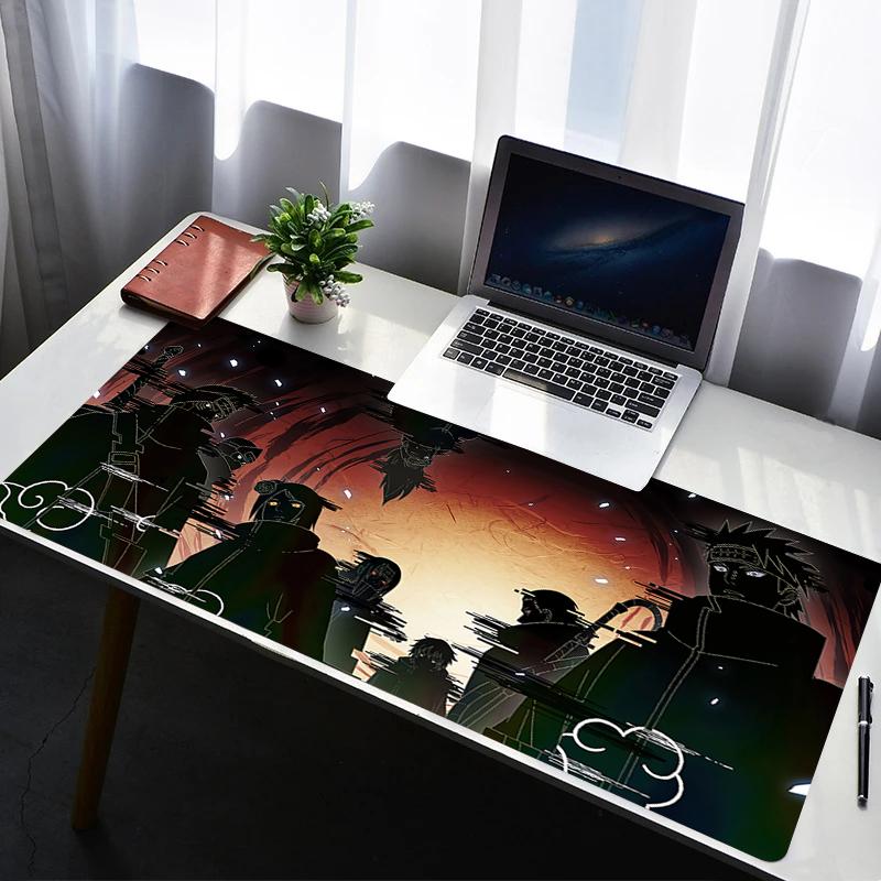 Mouse Pad PC Non Slip Rubber Mousepad Laptop Gamer Cabinet HD Keyboard Pad Naruto Akatsuki Office Computer Gaming Desk Mouse Mat
