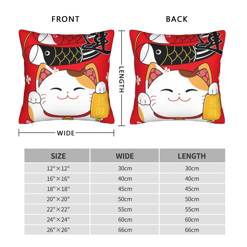 Pillow Case Lucky Cat Money For Shop Design Pillow Cover For Wedding Party Home Decor Funny Pillowcases
