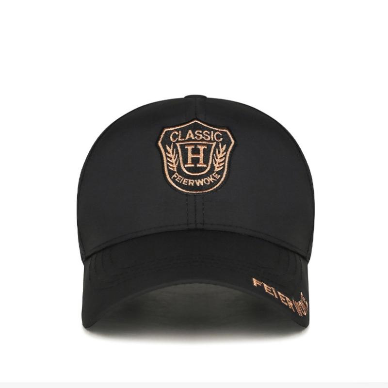 Northwood Summer Letters Embroidered Quick Drying Baseball Cap for Men Women Mesh Cap Hardtop Black Rubber Insulated Breathable Hat