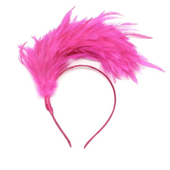 Headband Rainbow Colorful Feather Decor Headband Lightweight Comfortable Elastic Hair Hoop Parties Festivals Stage Performances Headwear