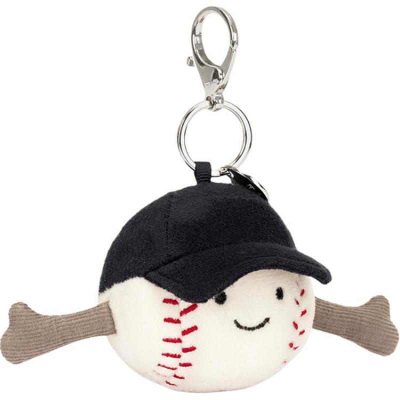 JELLYCAT Fun Sports Series Baseball Bag Charm Plush Toy Backpack Pendant Doll Plush Pendant 12cm Height