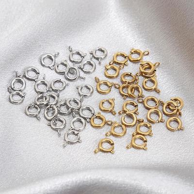 Vakuumbeschichteter Edelstahl Federring-Verbinder für DIY Schmuck