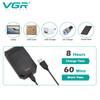 VGR V-375 Small Mini Shaver Portable Men's Reciprocating Single Blade Household Shaver Rechargeable Dual-use LED Display Long Battery Life Razor