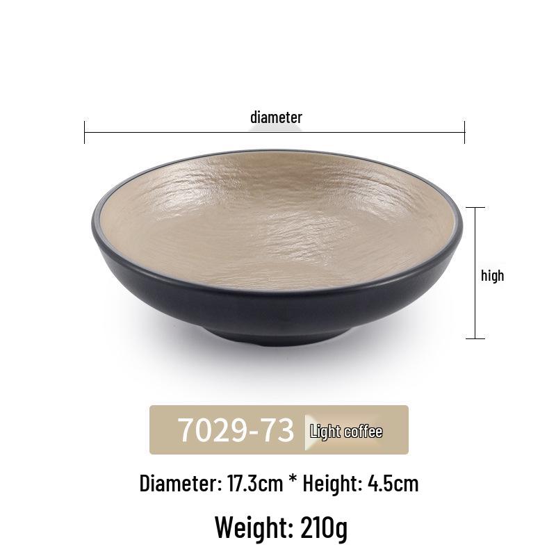 Japanese Melamine Mushroom Hat Salad Bowl: Creative Shallow Artistic Tableware for Rice, Soup, Noodles, and More