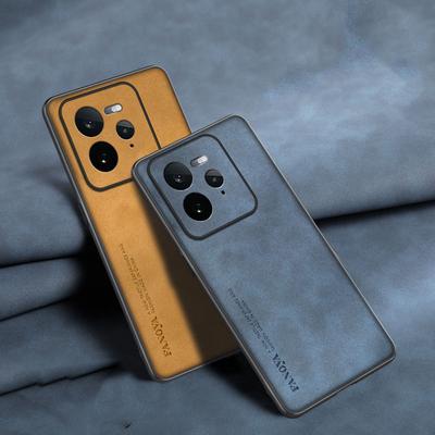 Luksusowe Etui na Telefon z Owczej Skóry i Silikonu na Tył dla Realme GT 7 Pro Bumper Coque dla Realme GT7Pro