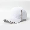 Spring and Autumn Outdoor Women Summer Baseball Cap Korean Style Studded Chain Three Rings Curved Brim Sun Hat Fashion
