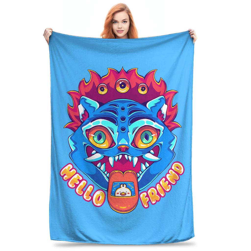 Jinu KPOP Lovci démonů Vintage 90. léta Styl Deka Flanelová Novinka Teplá Přehozová Deka na Přehoz Léto