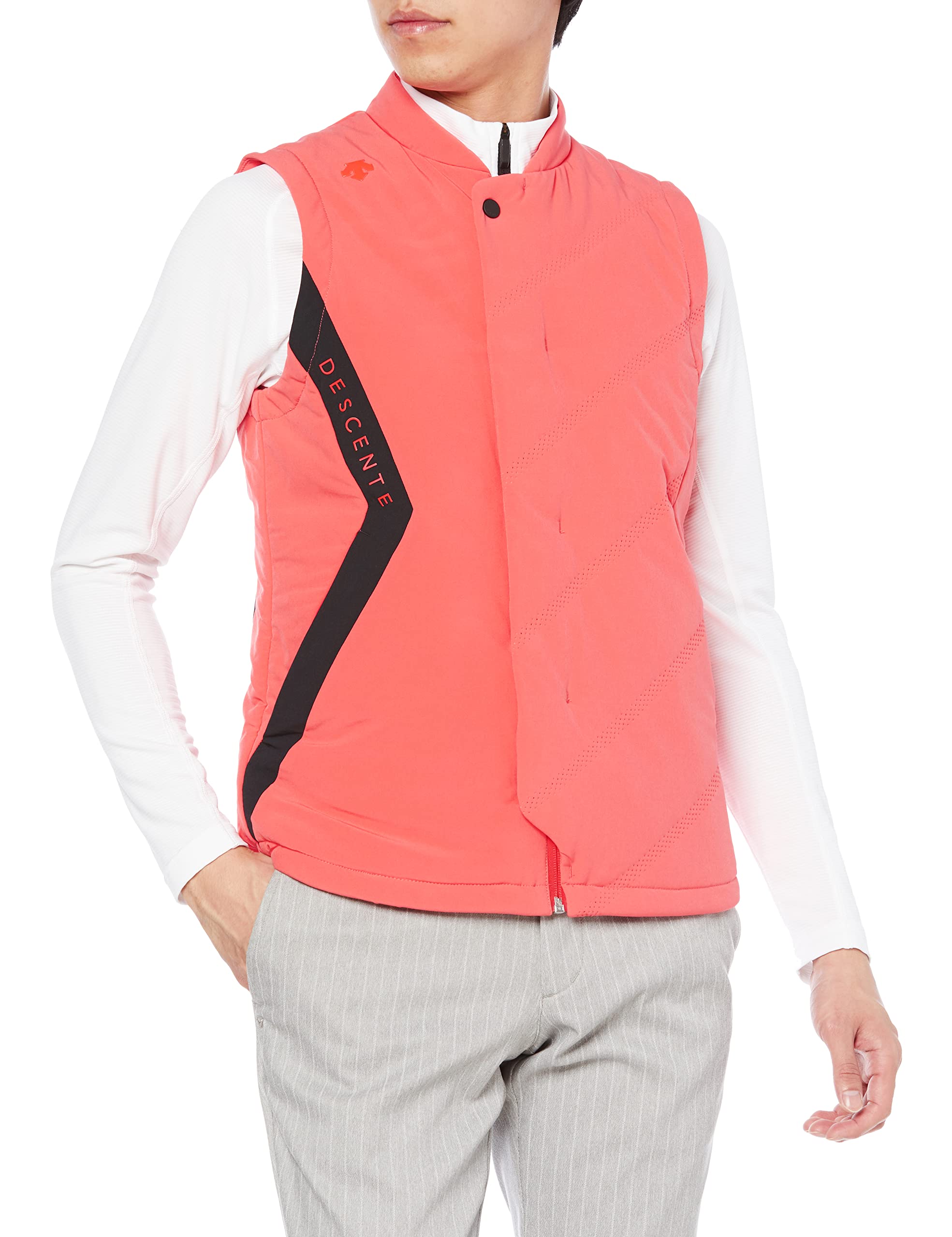

Golf Outer Vest Recycled Polyester Stretch Vest Water Repellent Heat Retention DGMSJK50 PK00 Equivalent to Japanese Size M [DESCENTE GOLF] [21