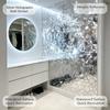 Adesivi Murali Specchio Metallico 3D di Lusso Autoadesivi Impermeabili Resistenti all'Olio Rimovibili Decorazione Murale di Sfondo per la Casa