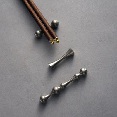 Portacanne da Sushi in Acciaio Inossidabile Supporto Vintage per Bacchette Supporto per Cucchiaio Facile da Pulire Compatto Supporto Multiuso per Stoviglie Accessorio da Cucina