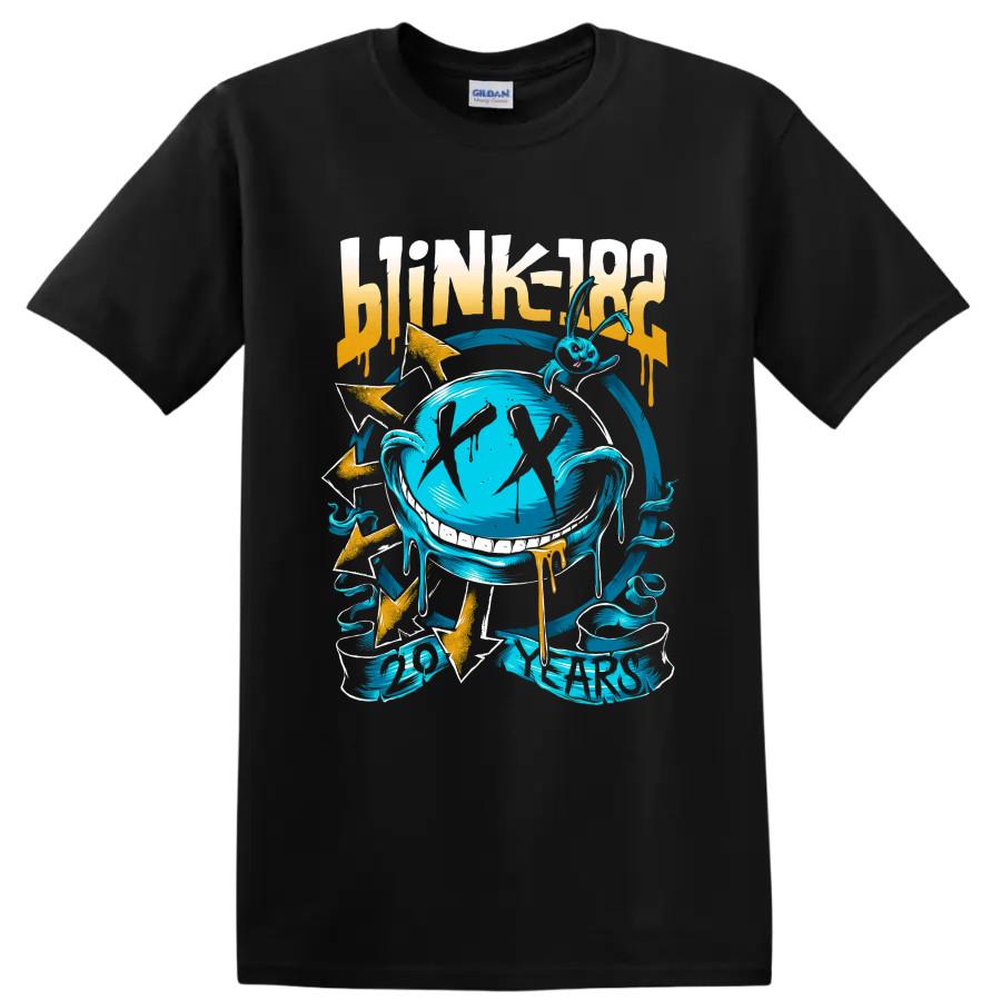 Blink 182 Punk Rock T Shirt Graphic Blue Bunny Tee Alternative Music Fan Gift
