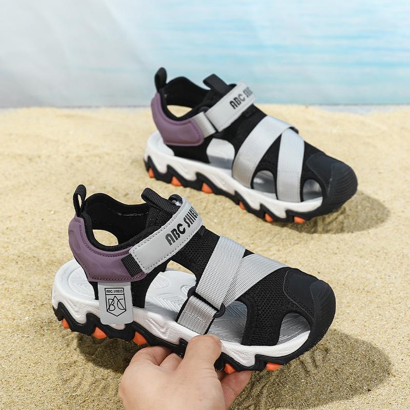 28-39 Summer Kids Closed Toe Collision Prevention Girls Sandals Sports Shoes Boys Sandals Flip-Flops