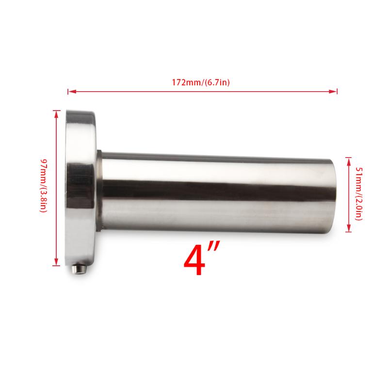 Universeller 3,5" / 4" / 4,5" runder Stahl abnehmbarer Edelstahl Auto Auspuffschalldämpfer