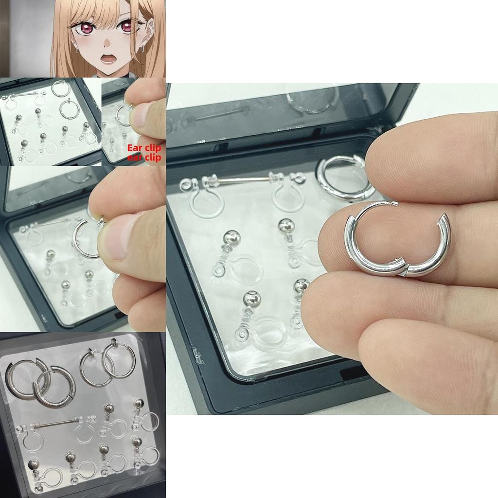 Kit Orecchini a Clip Gioielli Kitagawa Marin di My Dress Up Darling per Appassionati di Cosplay