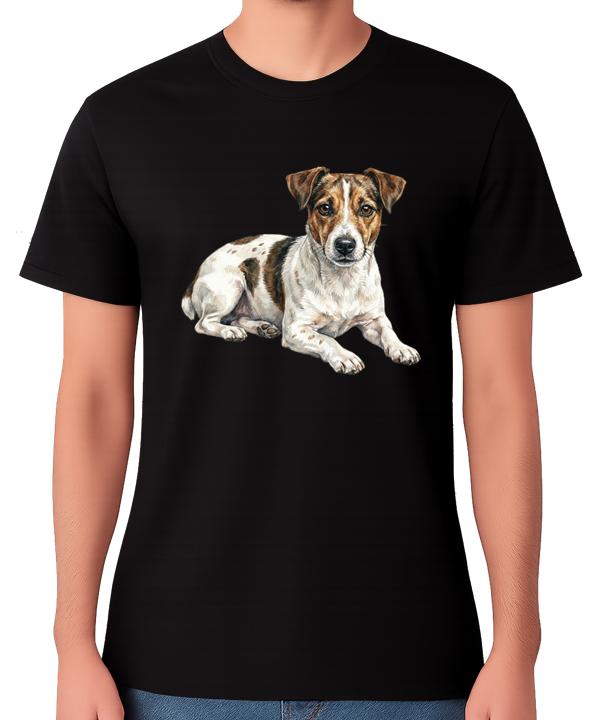 Jack Russell Terrier Dog T-Shirt Cute Pet Lover Graphic Unisex Tee L