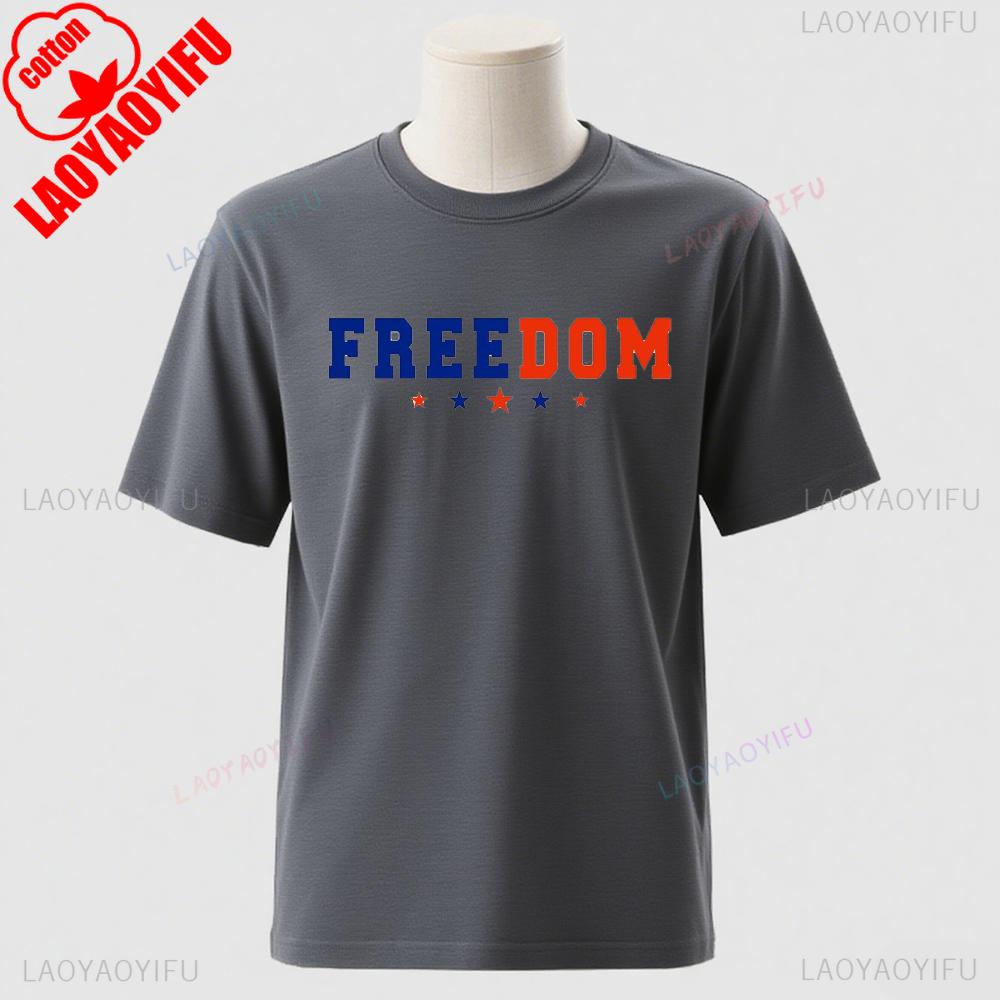 Charlie Kirk Tshirt Freedom Memorial Tribute Patriotic Sweatshirt Hoodie Rest In Peace True Patriot Pray For Him Cotton Shirts