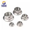 Flower Teeth Anti-slip Locking Hex Nut - 304 Stainless Steel, M3-M20