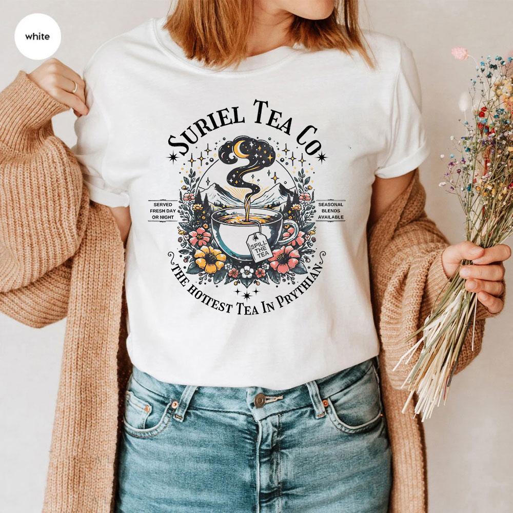 Футболка Suriel Tea Co ACOTAR Футболка Suriel Tea Velaris Sarah J Maas Футболки A Court of Thorns and Roses SJM Мерч Подарок для книголюба S