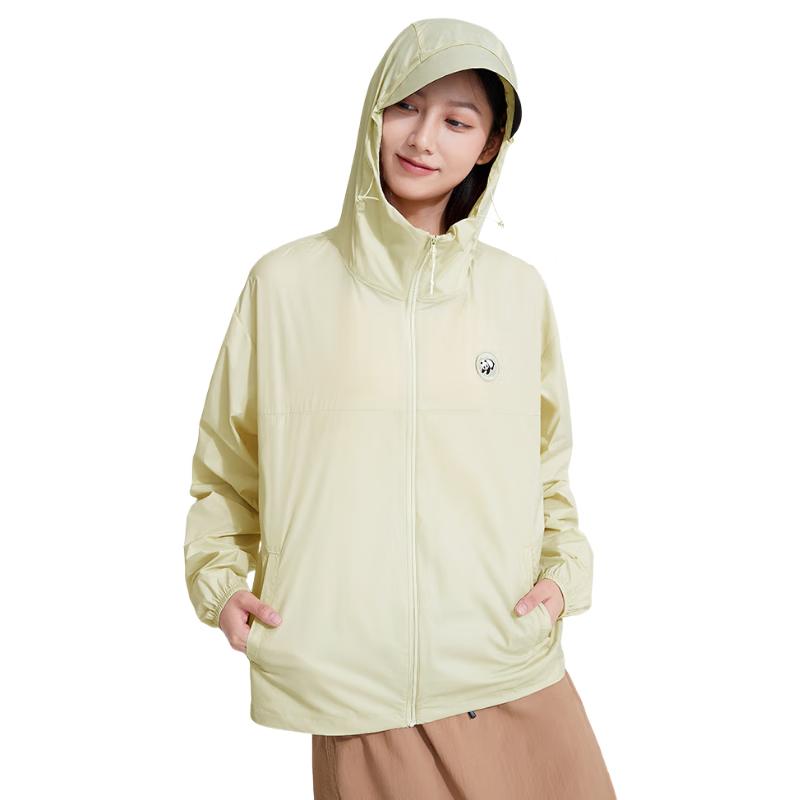 Camel Women's Panda Hooded Outdoor Sun Protection Jacket