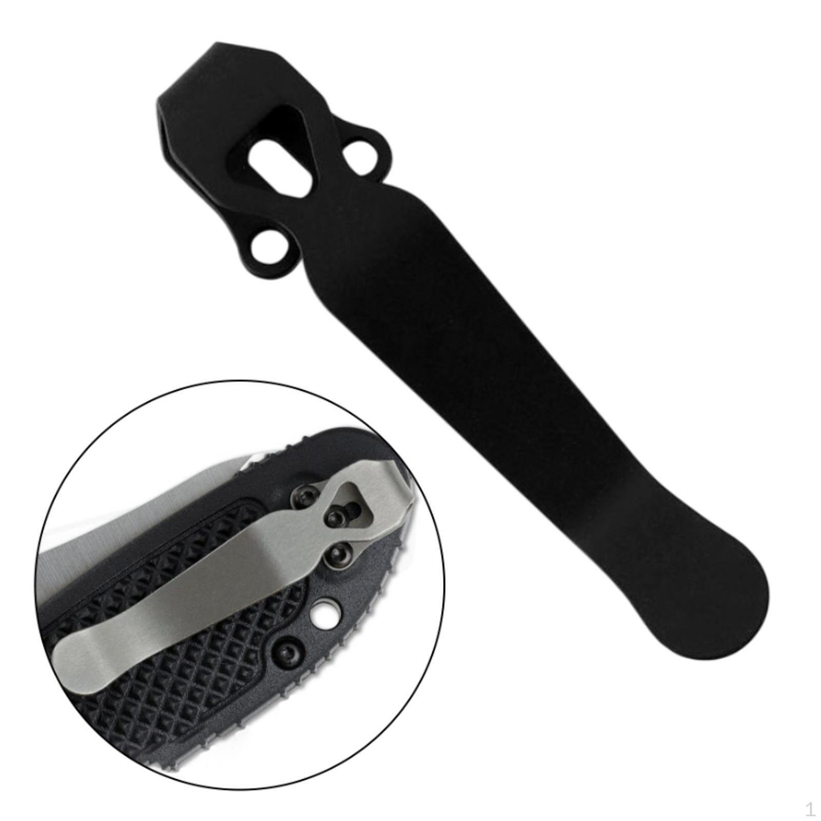 

Кліпса глибокого носіння для мультитула, потаємний отвір для гвинта, запасні частини, кишені штанів чорний