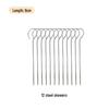 Stainless Steel Air Fryer Grill Rack with Hanging Skewers for Indoor/Outdoor Cooking