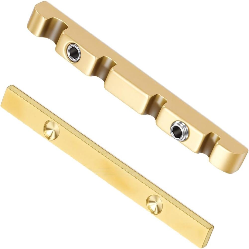 Golden Bass Guitar Nut 38mm Replacement Parts Premium Pre-Slotted Nut  Bass Guitar