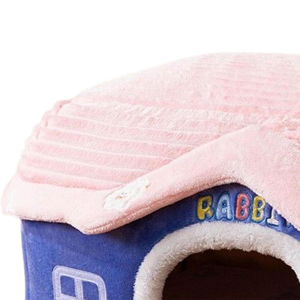 Dog Bed House Removable Cushion Floor for Small Medium Indoor