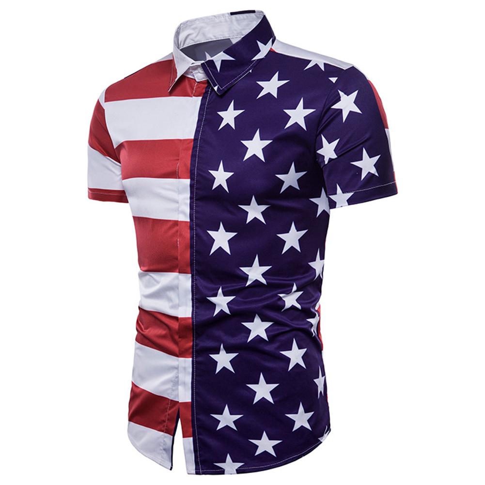 T-Shirts Mens Crew Neck Short Sleeve Wolf Flag American Flag Tee Shirt Comfort Soft Cotton Shirts Cool Tops