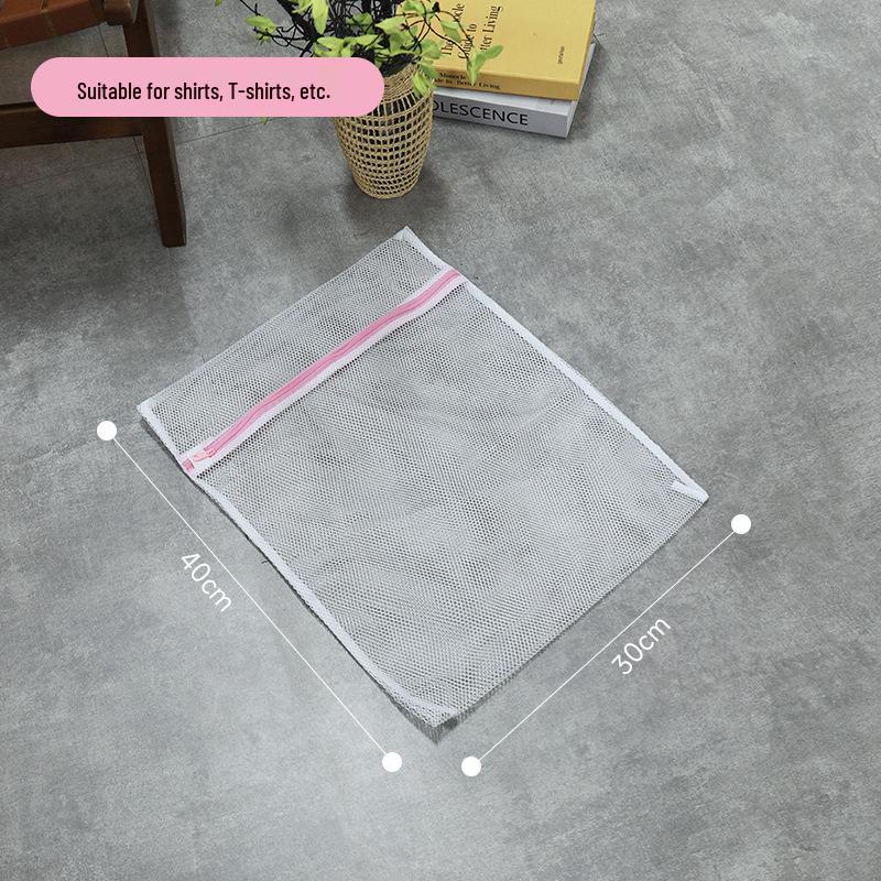 Pink Mesh Laundry Bag for Machine Wash - Anti-Deformation Clothes Care for Bras & Sweaters