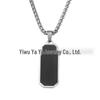 Stylish Black Drip Oil Stainless Steel Necklace for Men - Hip Hop Versatile Sweater Chain