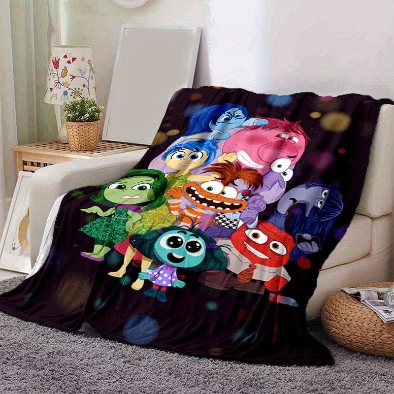 1pc Inside Out Printing Blanket - Soft, All-Season Throw for Office Blanket,  | Personalized Gift with Adorable Cartoon Design