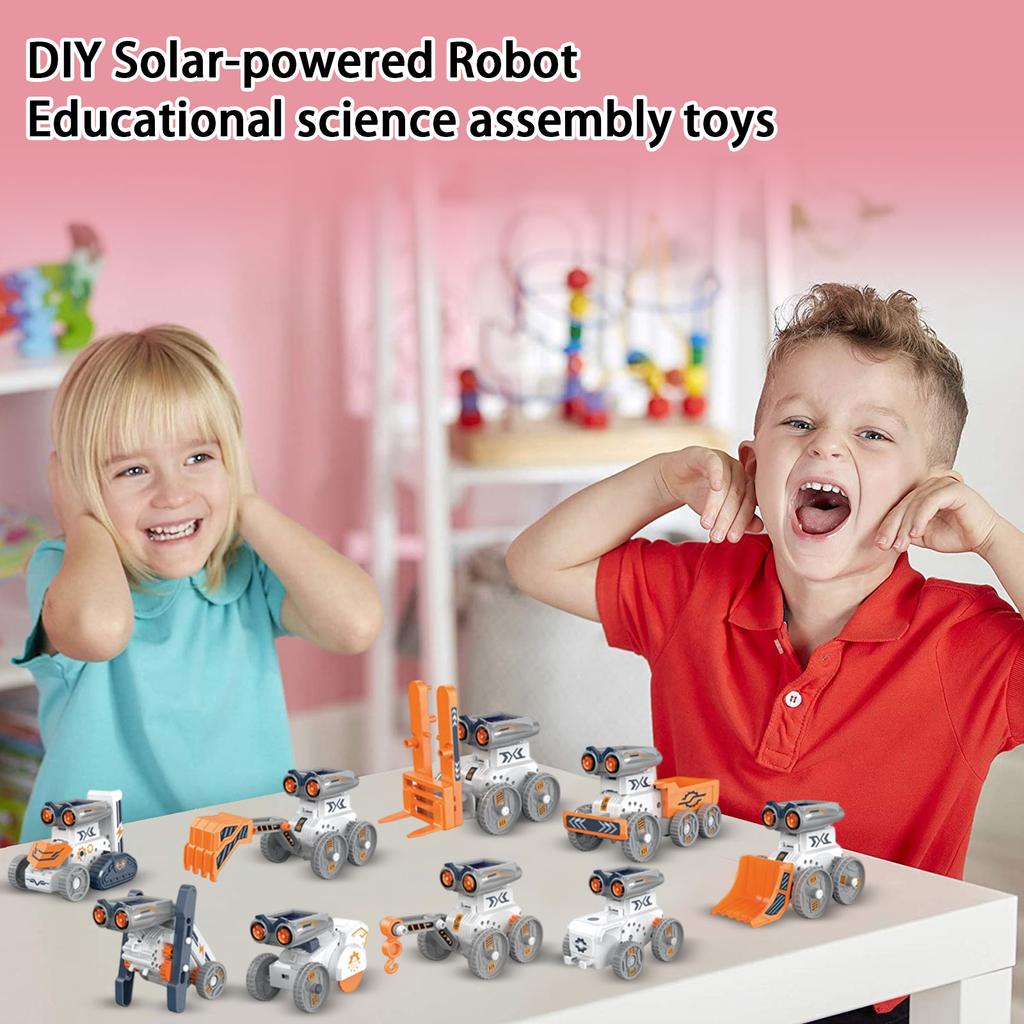 Solar Powered Robot DIY Educational Science Assembly Toy