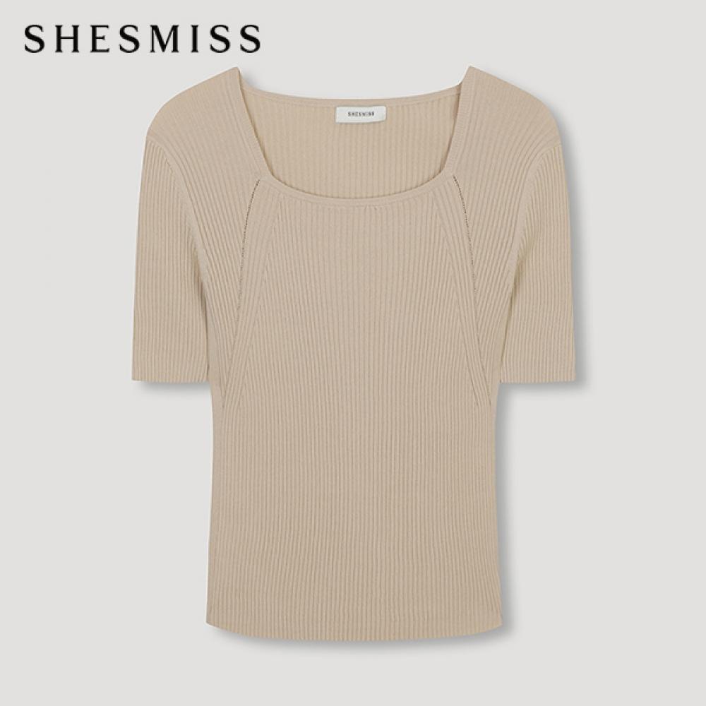 

She S miSS Топ с квадратным вырезом и резинкой SSkpon22630 фунтов light beige/55