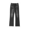 American high street micro-pull retro blue design jeans men's gradual change straight washed trousers hiphop do old trendy brand