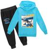 Tralalero Tralala Divertido Shark Meme Kids Clothes Hoodie+Pants 2pcs Set Toddler Boys Girls Tracksuit Children Outfits