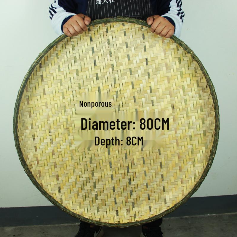Bamboo Weaving Winnowing Basket and Sieve - Large Size for Household and Farm Use
