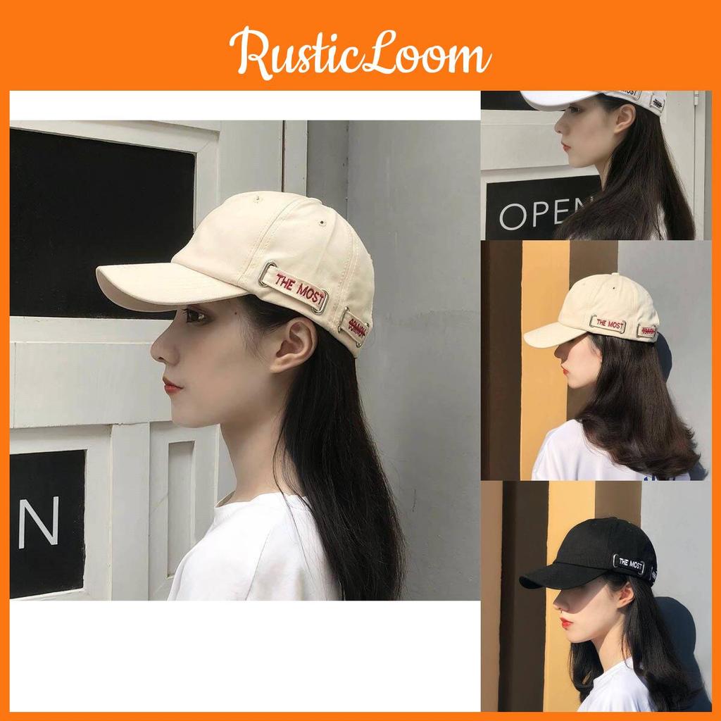 White Baseball Versatile Cap For Women Men Ins Korean Style Face Hat Slimming
