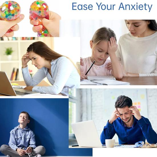 Yousheng Easter Egg Toy Elastic Quick Recovery Colorful Anti-stress Ball Pinch Toy Relieve Boredom Soft TPR Squeeze Egg Children Decompression Toy