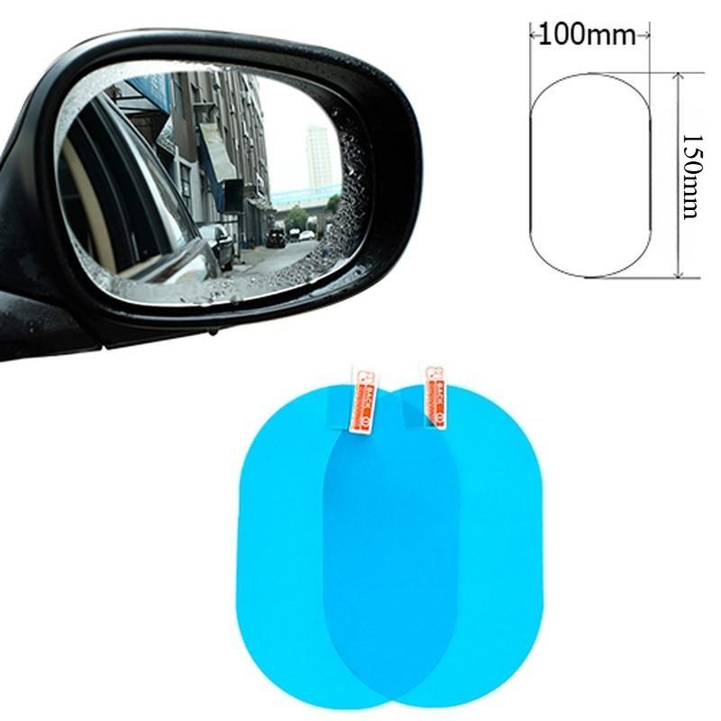 2 Pièces Film Transparent Imperméable pour Voiture Rétroviseur Protecteur Anti-buée Imperméable Autocollant Auto Accessoires 100x150mm