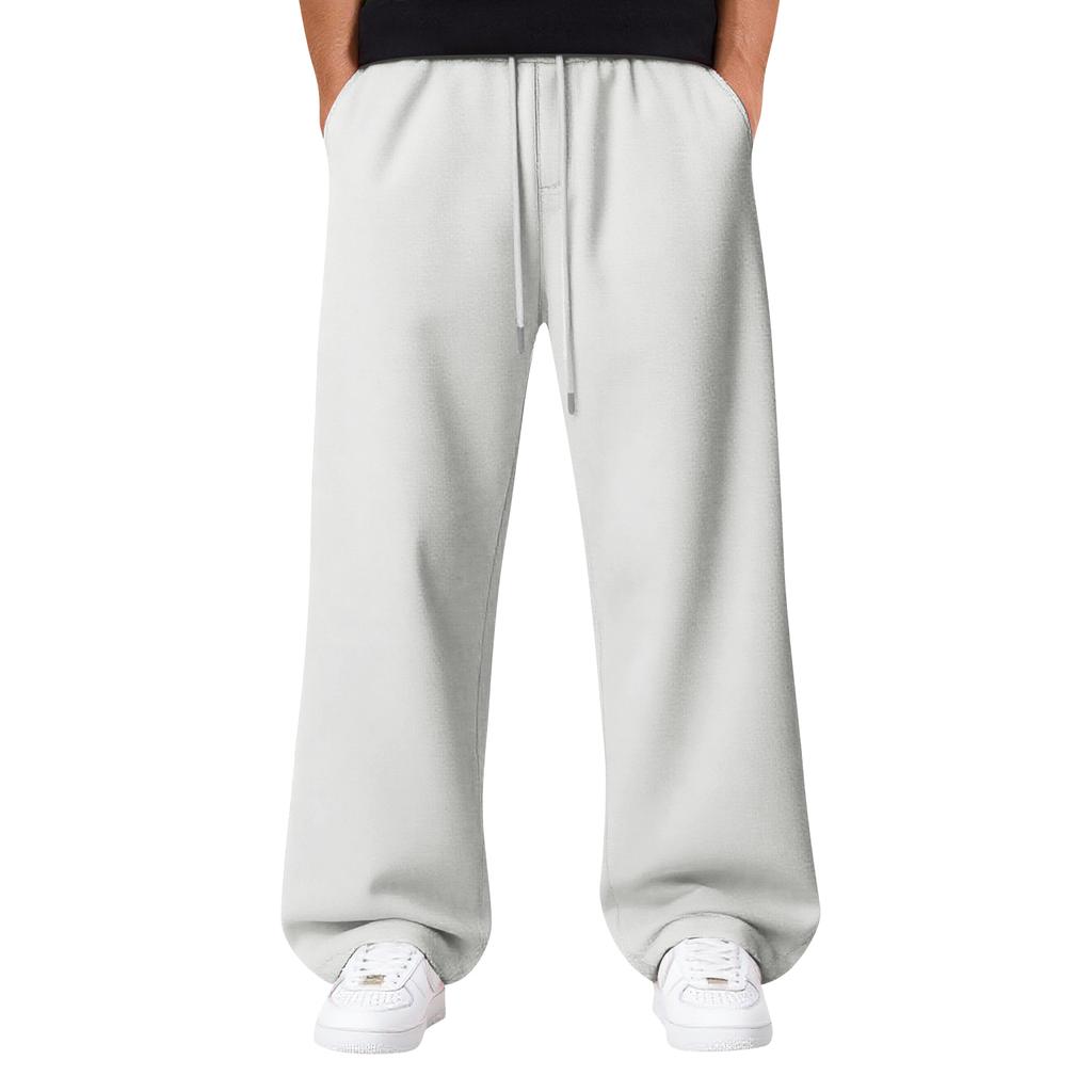 Men's Baggy Sweatpants Wide Leg Sweat Pants With Pockets