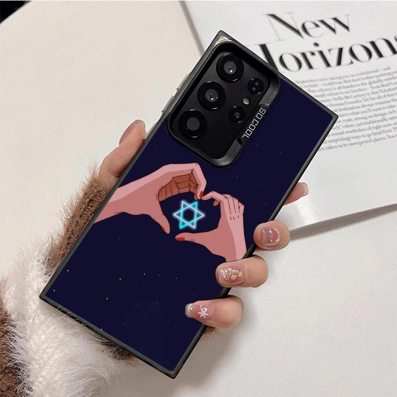 David Jewish Star Symbol Shockproof Phone Case for Samsung Galaxy S26 Edge S25 Ultra S24 FE S23 Plus S21 Cover Anti Fall Fundas